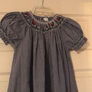 Girls spring smocked dress